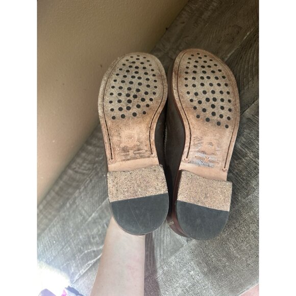 Men’s TRASK H.S. Trask Sawyer Knot Loafer in Brown Leather Handsewn 9.5 M - Picture 5 of 5